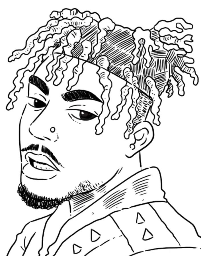 Desenhos de Músico de Rap Popular para colorir