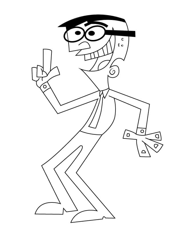 Desenhos de O Professor de Timmy é o Sr. Crocker para colorir