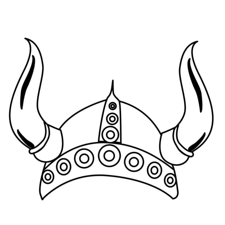 Desenhos de Capacete Viking para colorir