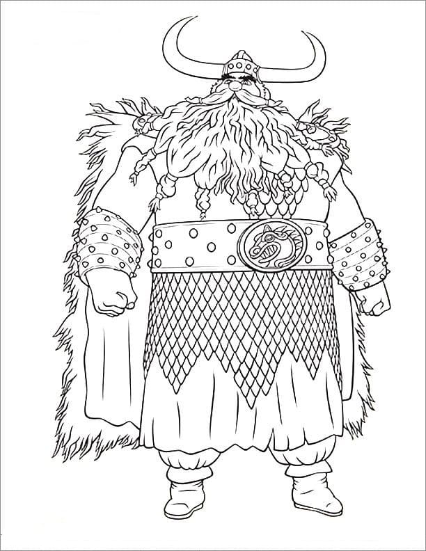 Desenhos de Rei Viking para colorir