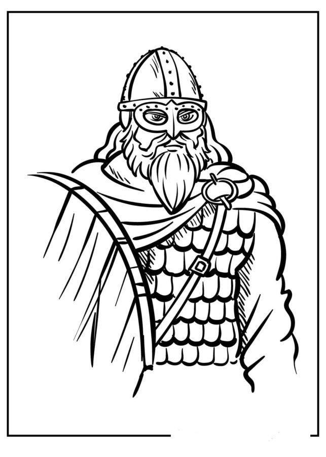 Desenhos de Viking Normal para colorir
