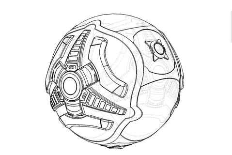 Desenhos de Bola Rocket League para colorir