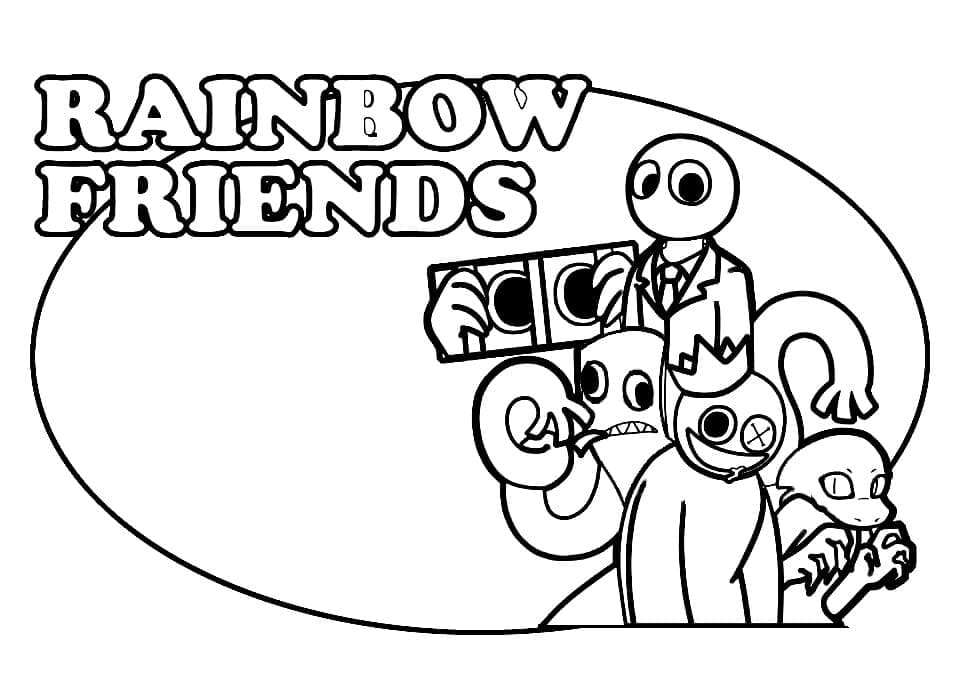 Imprimir Rainbow Friends para colorir