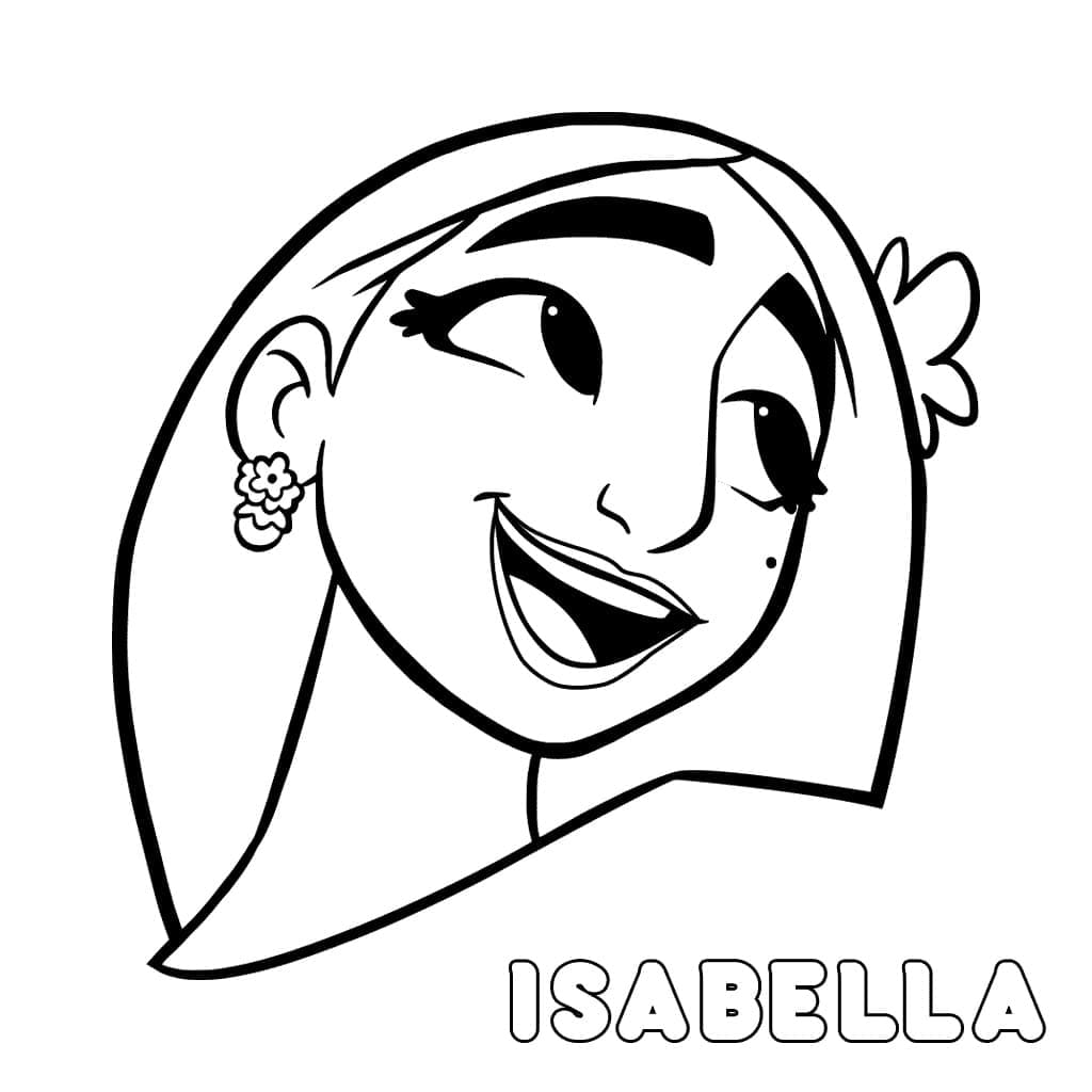 Desenhos de Isabela Madrigal do Encanto para colorir