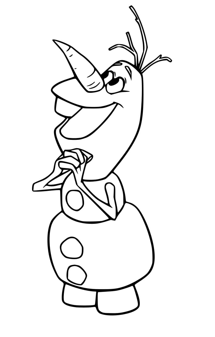 Olaf está a vaguear para colorir