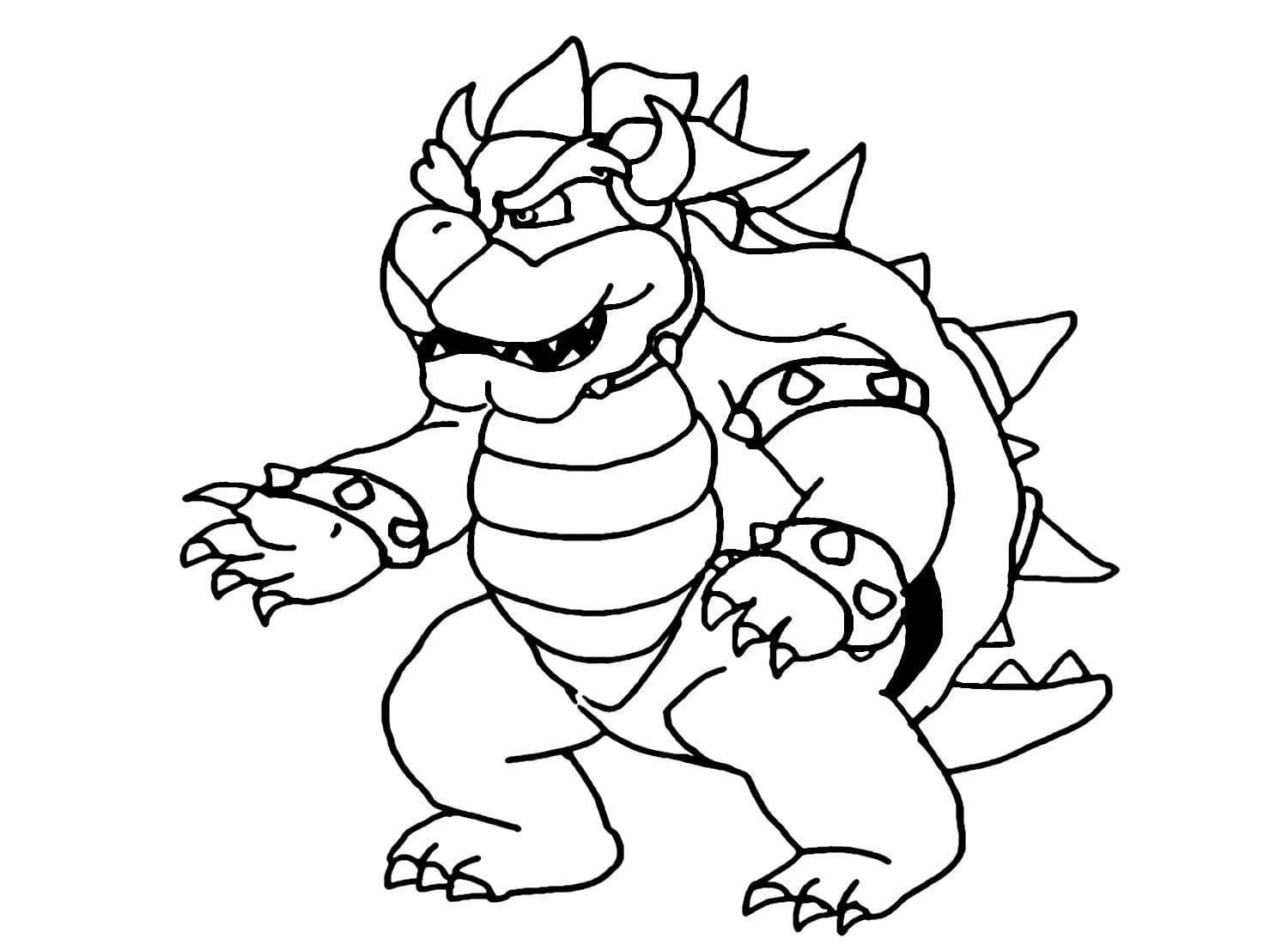 Desenhos de Bowser Para Colorir