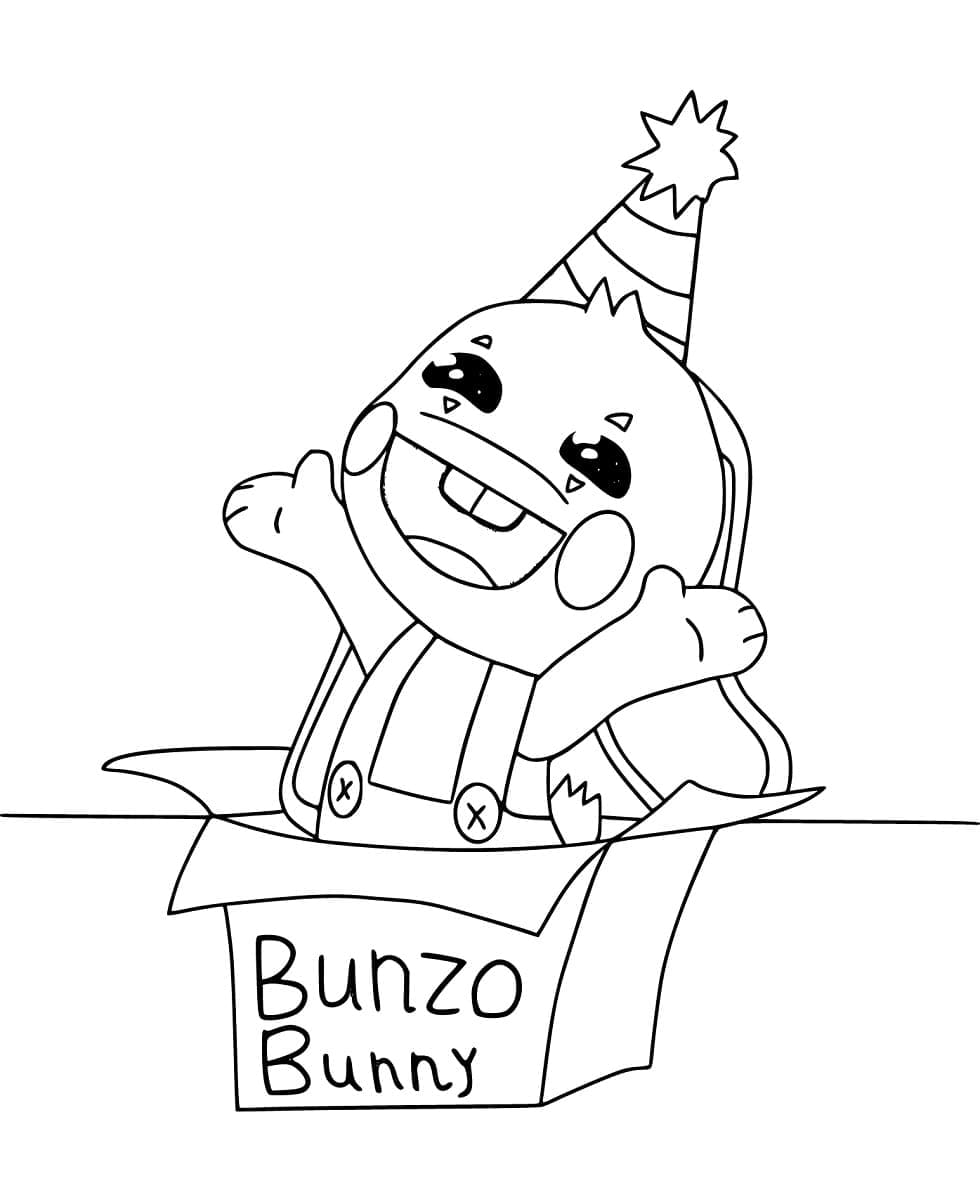 Desenhos de Adorável Bunzo Bunny para colorir