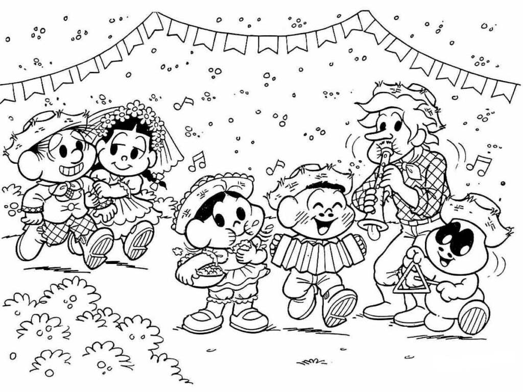 Desenhos de Básico Festa Junina para colorir