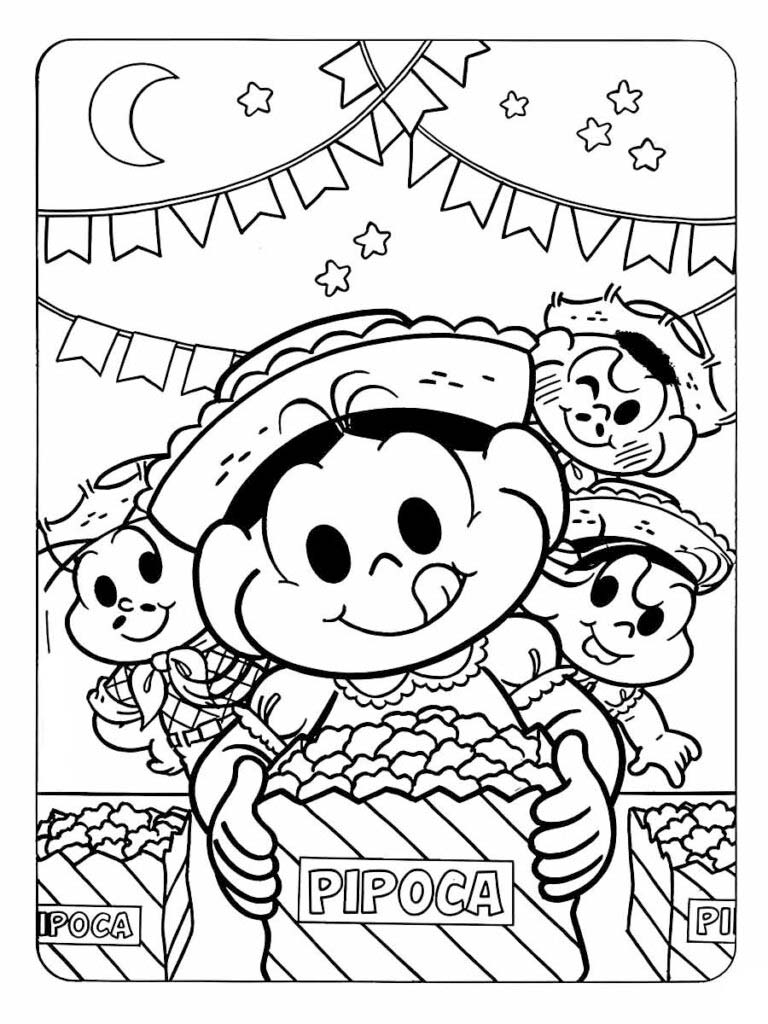 Desenhar Festa Junina – Página 24 para colorir