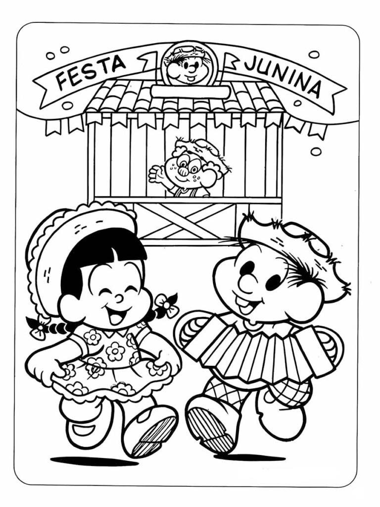 Desenhar Festa Junina – Página 8 para colorir