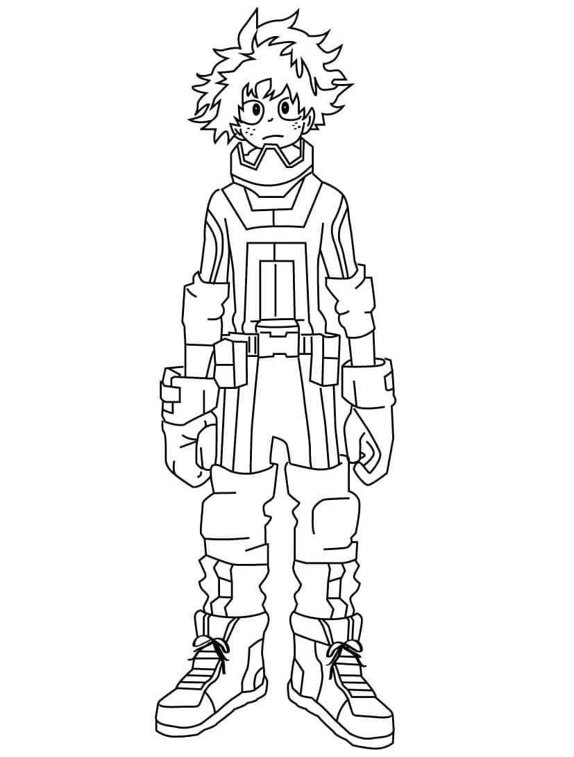 Desenhos de Desenhar Izuku Midoriya Imagem para colorir