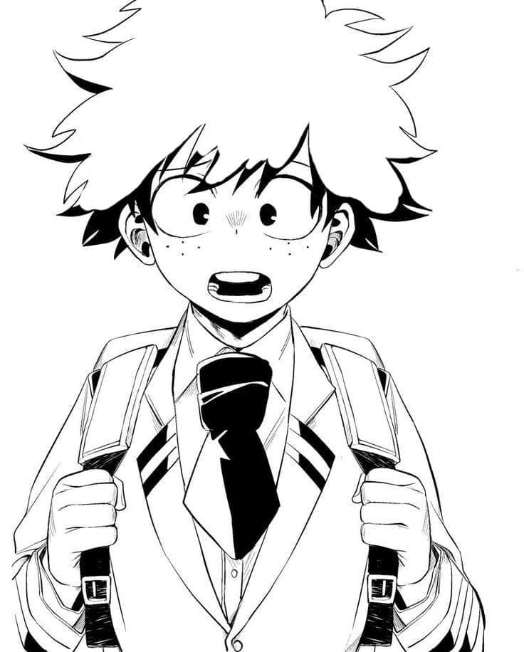 Desenhos de Desenhar Izuku Midoriya para imprimir grátis para colorir