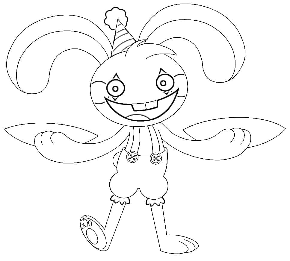 Desenhos de Desenhar Poppy Playtime Bunzo Bunny para colorir