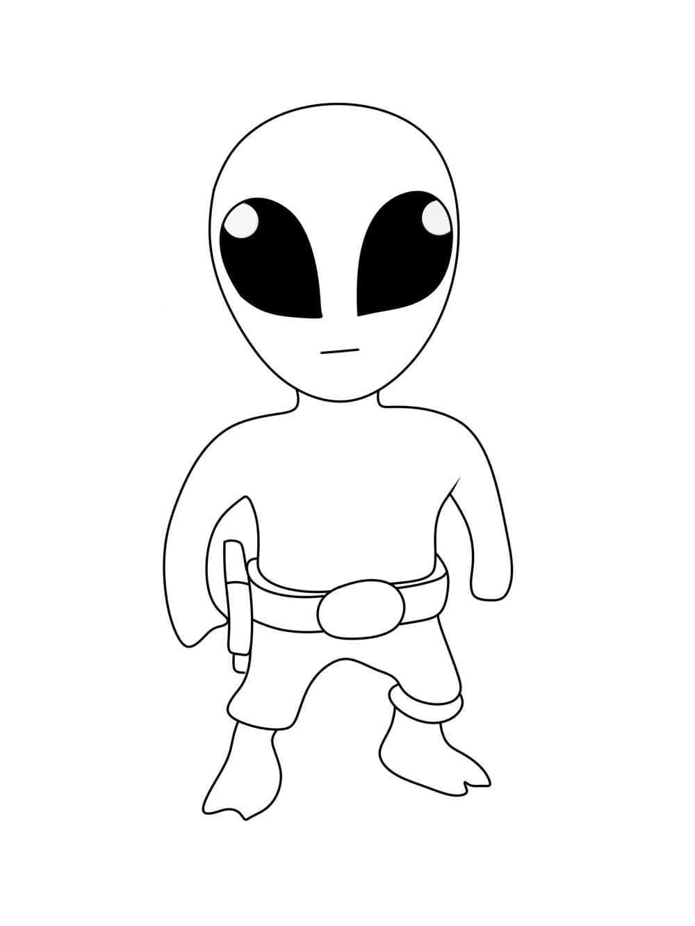 Desenhos de Desenhar Stumble Guys Alien grátis para colorir