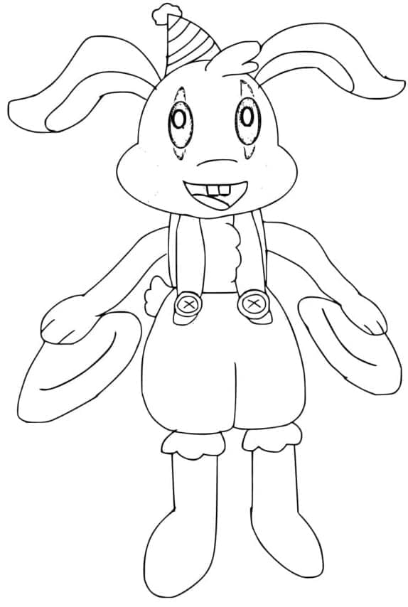 Desenhos de Desenhar fácil Bunzo Bunny grátis para colorir