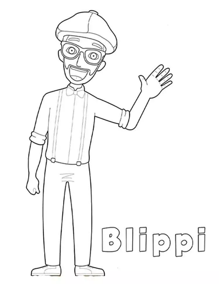 Desenhos de Desenhe Blippi Grátis para colorir