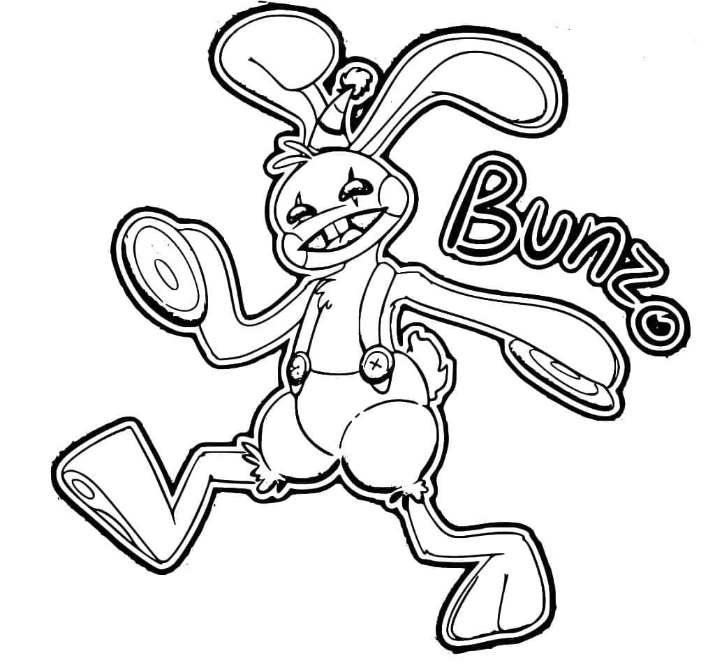 Desenhos de Desenhe Bunzo Bunny em Poppy Playtime para colorir