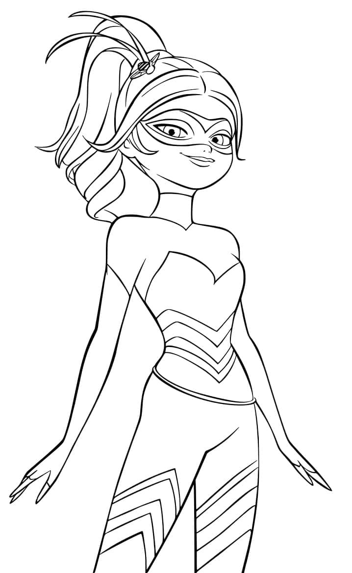 Desenhe Chloé Bourgeois de Miraculous Ladybug para colorir