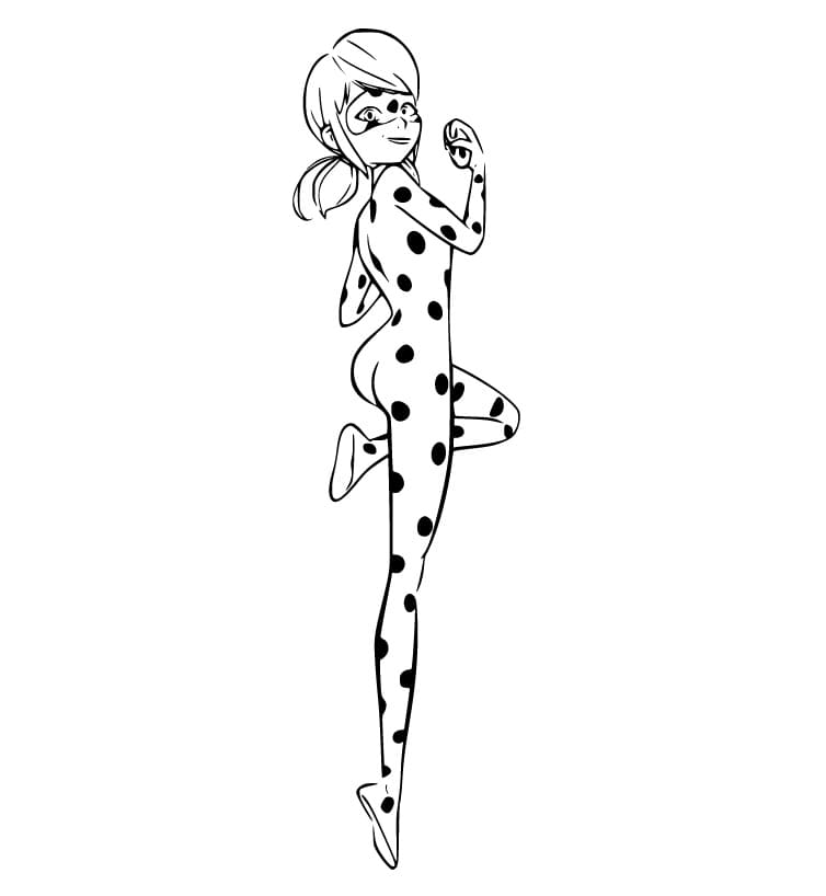 Desenhe Marinette Ladybug para colorir