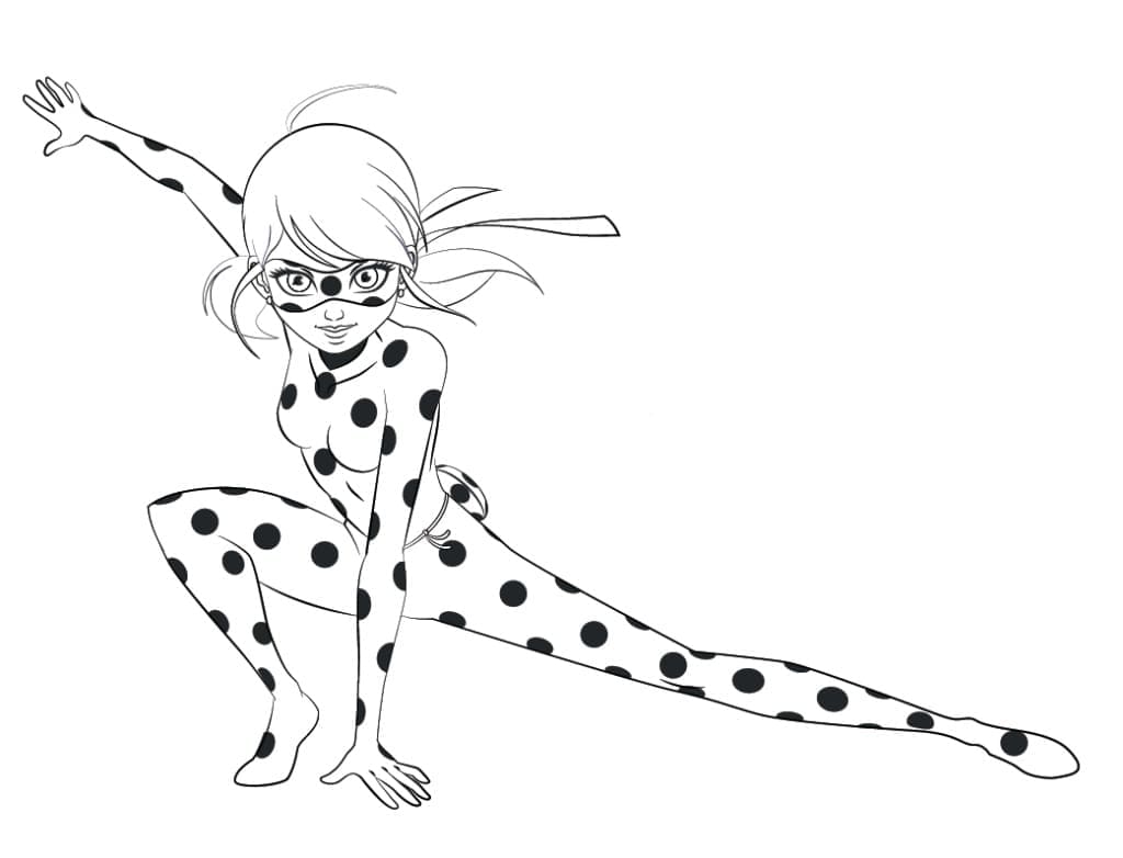 Desenhos de Desenhe Marinette de Miraculous Ladybug para colorir