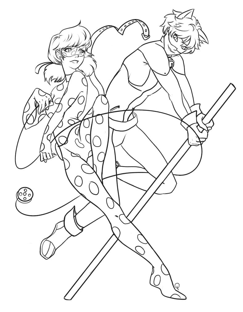 Desenhe Miraculous Ladybug de graça para colorir