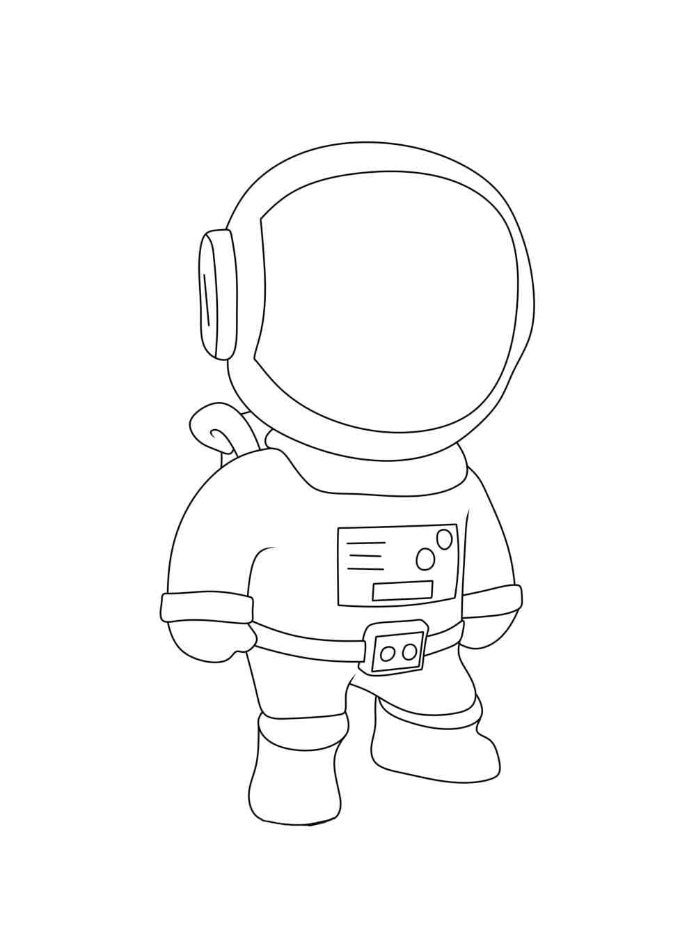 Desenhos de Desenhe Stumble Guys Astronaut grátis para colorir