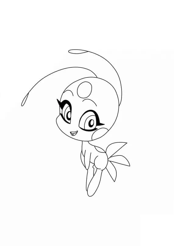 Desenhe Tikki de Miraculous Ladybug para colorir