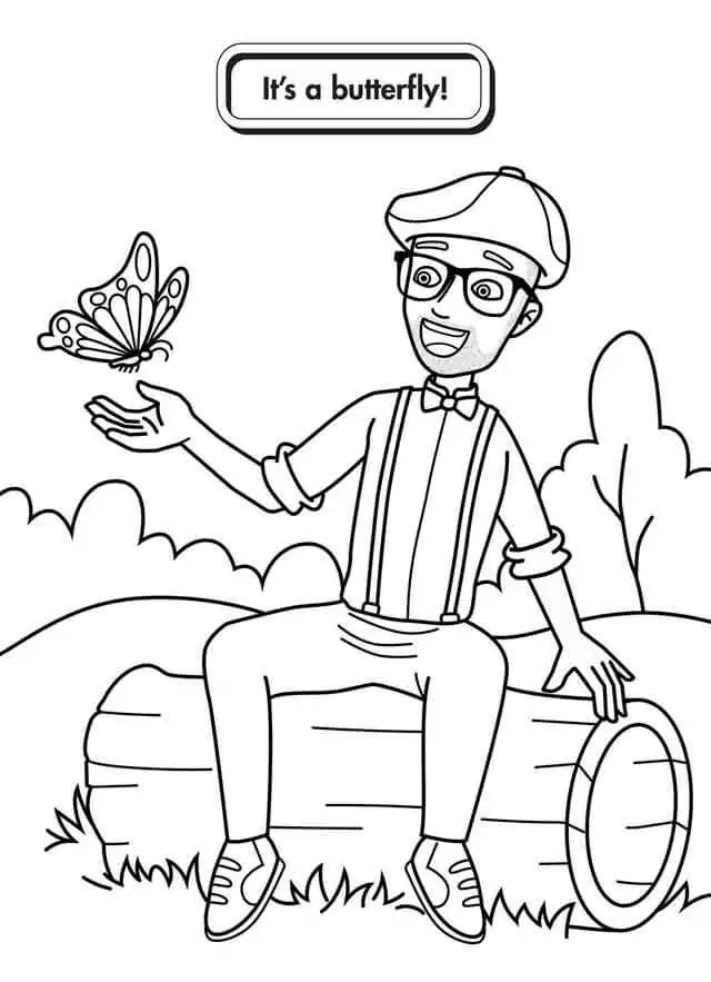 Blippi Para Colorir