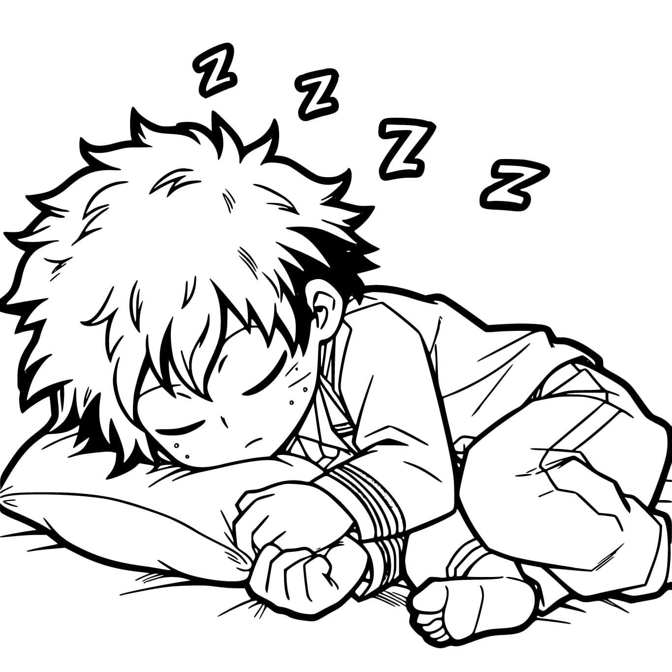 Desenhos de Desenhe o Bebê Izuku Midoriya para colorir