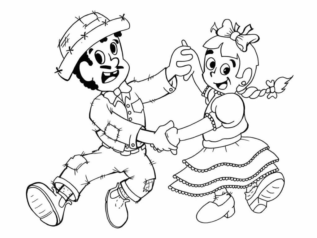 Desenhos de Desenhe para imprimir Festa Junina para colorir