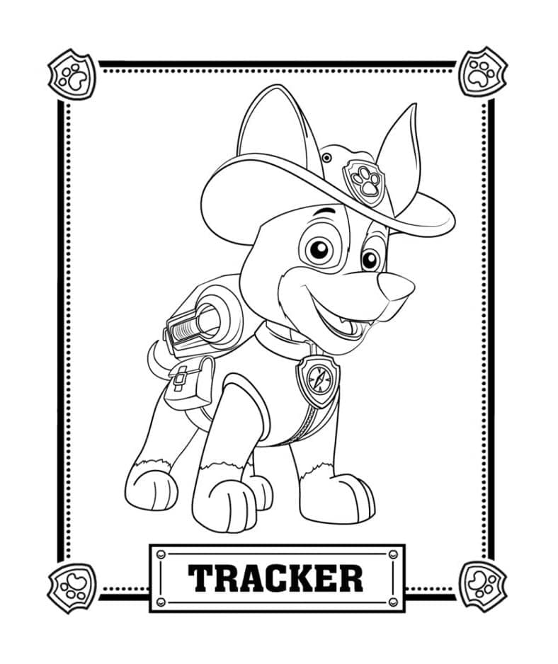 Desenho de Tracker grátis para colorir