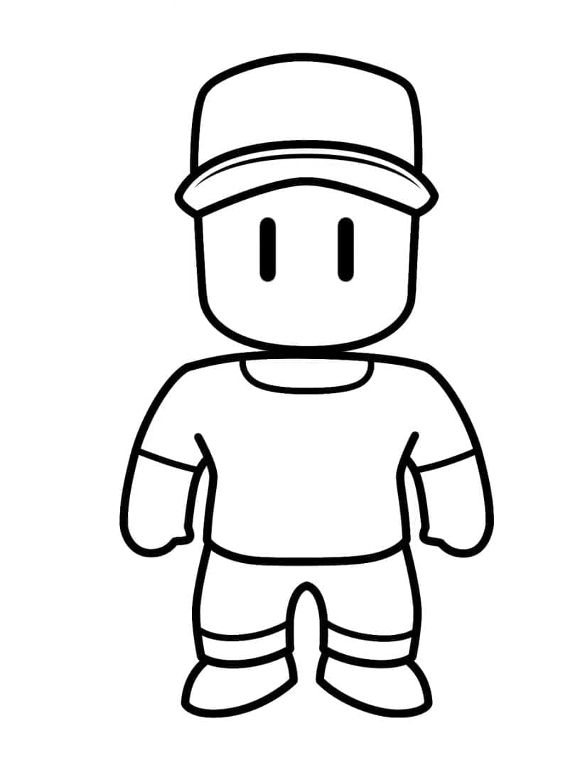 Desenhos de Jogador Stumble Guys para colorir