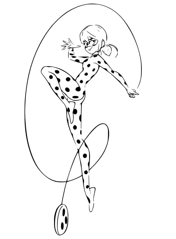 Marinette Incrível Ladybug para colorir