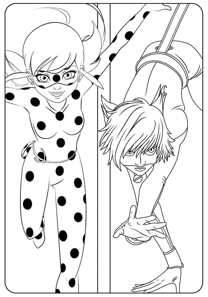 Desenhos de Miraculous Ladybug grátis para colorir