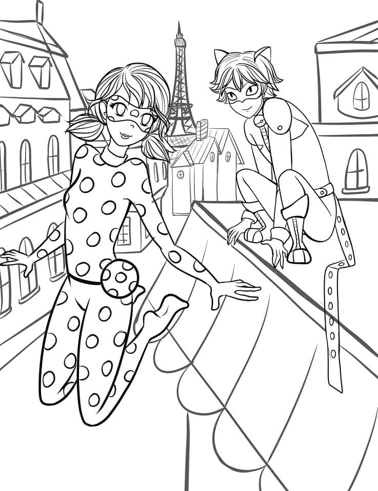 Desenhos de Miraculous Ladybug para imprimir grátis para colorir