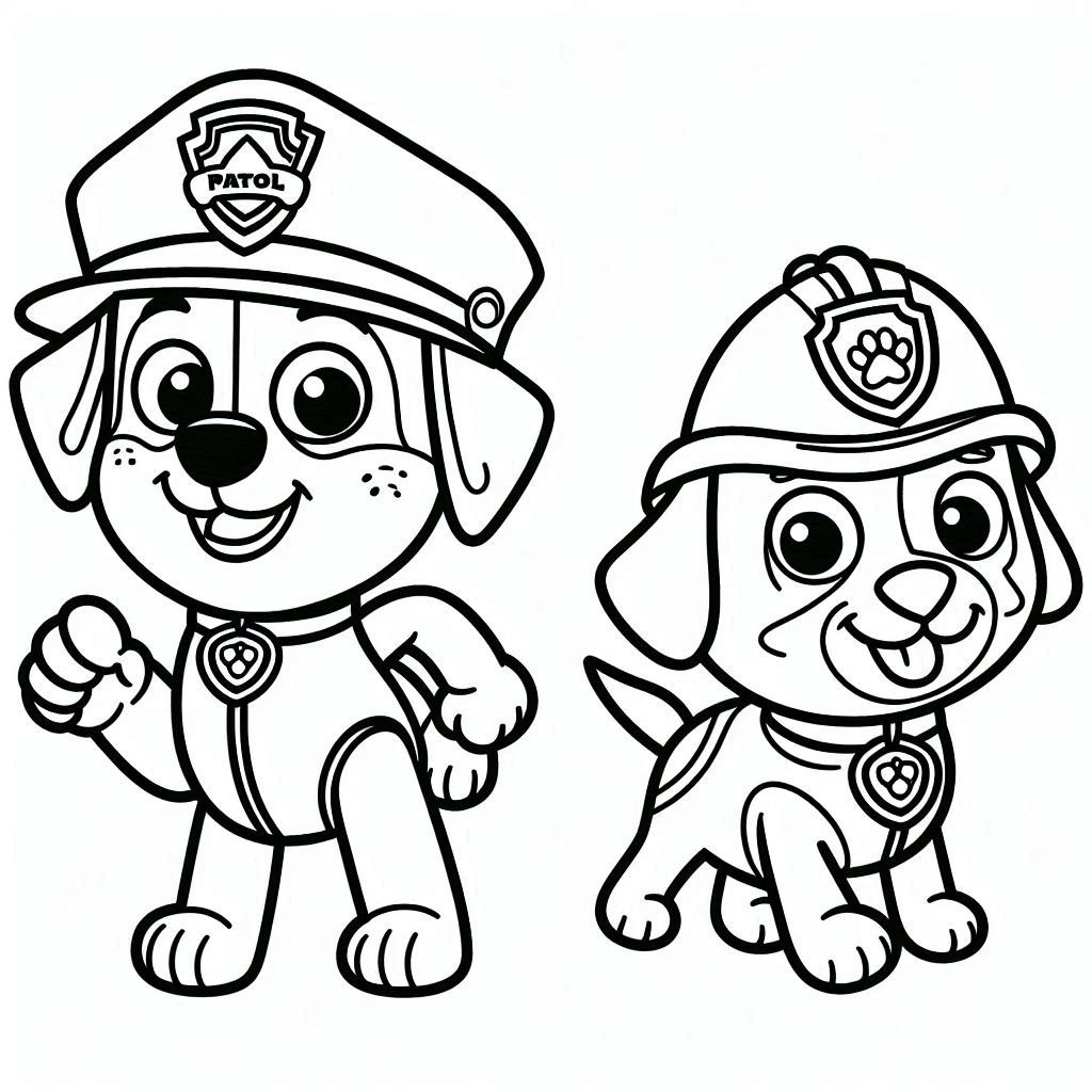 Desenhos de Patrulha Canina Two Tracker para colorir