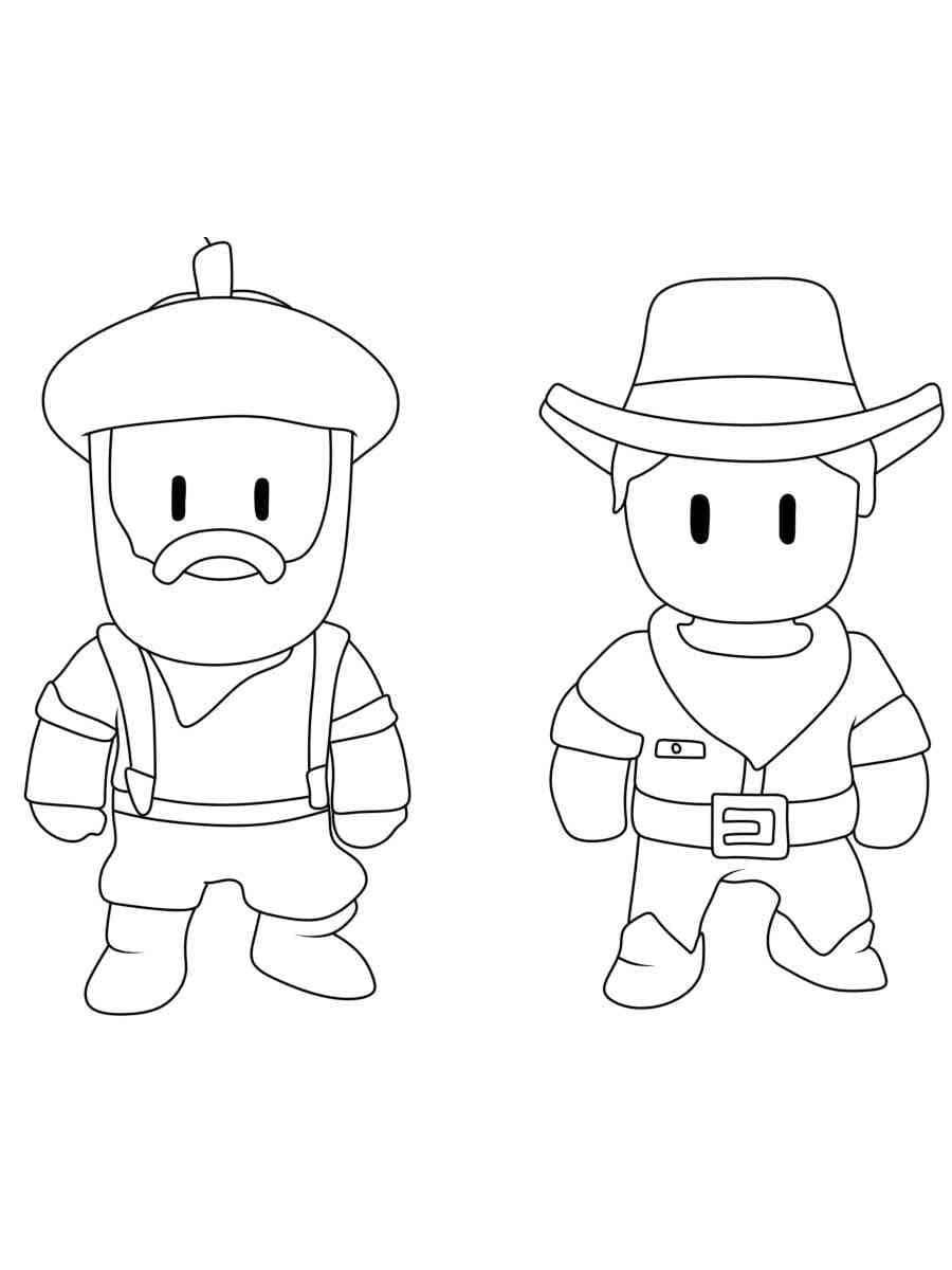 Desenhos de Personagens em Stumble Guys para colorir