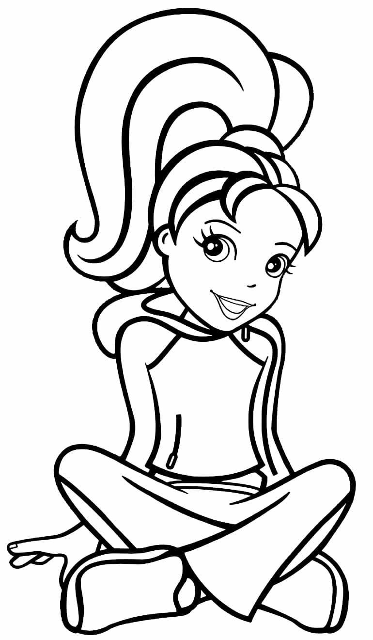 Polly Pocket lindo para colorir