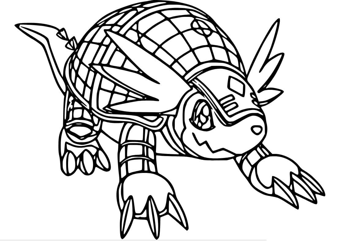 Desenhos de Robô Tatu para colorir