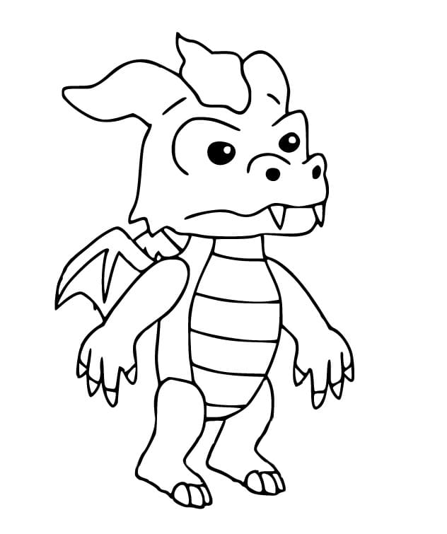 Desenhos de Stumble Guys Dragão para colorir