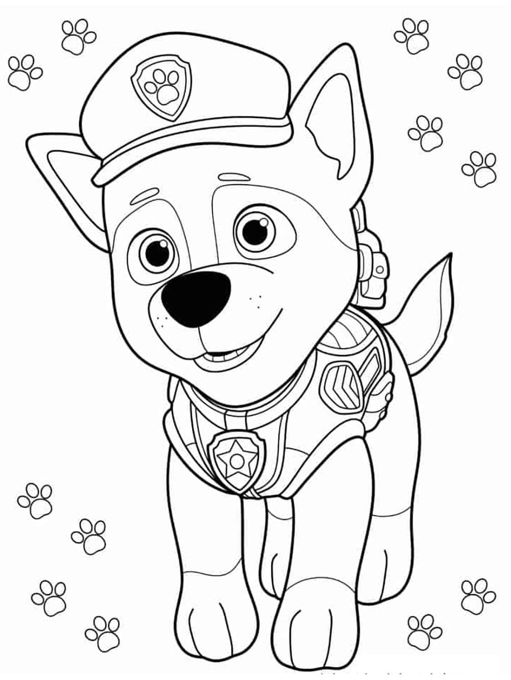 Desenhos de Adorável Chase para colorir