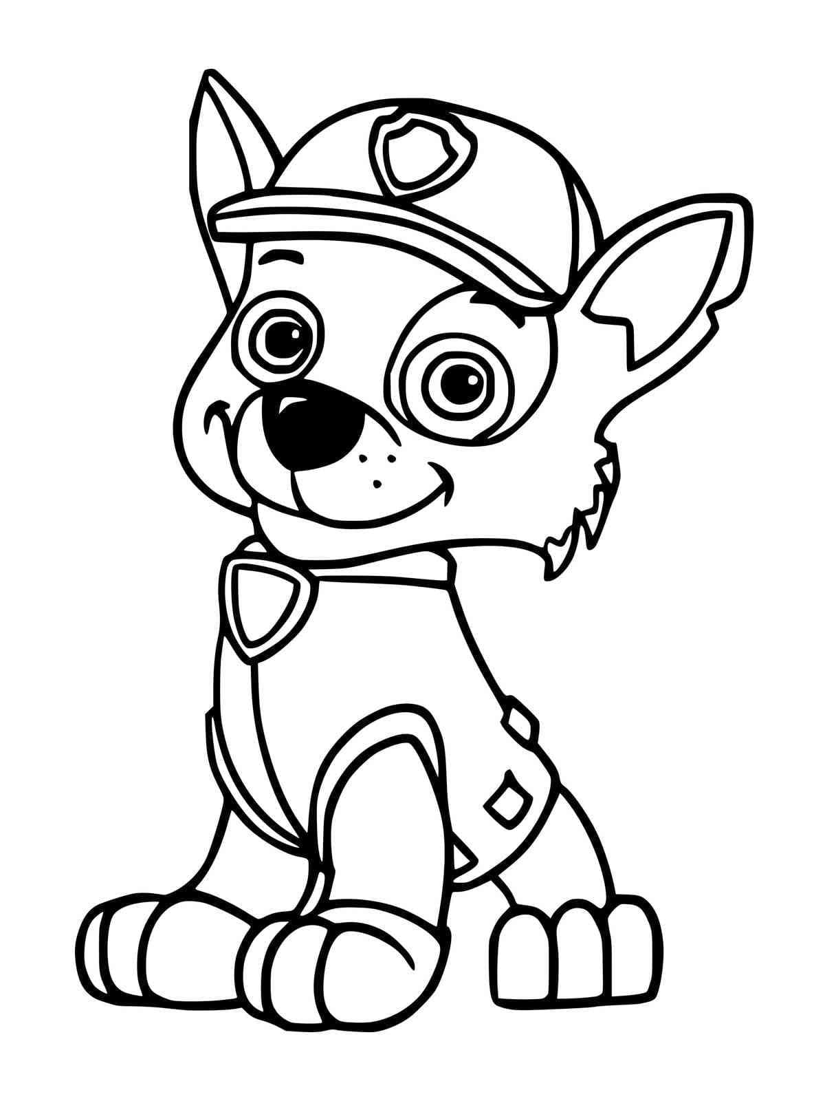 Desenhos de Adorável Rocky Patrulha Canina para colorir