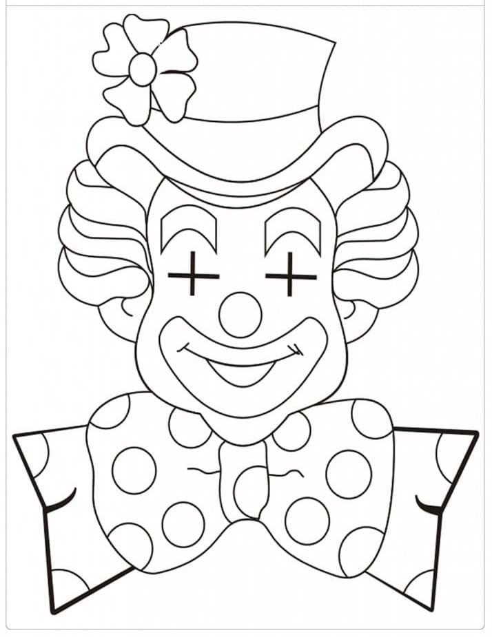 Desenhos de Cara do dia do circo para colorir