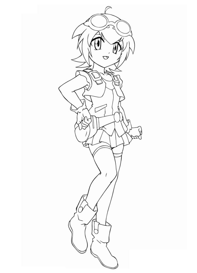 Desenhar Beyblade Mariah para colorir