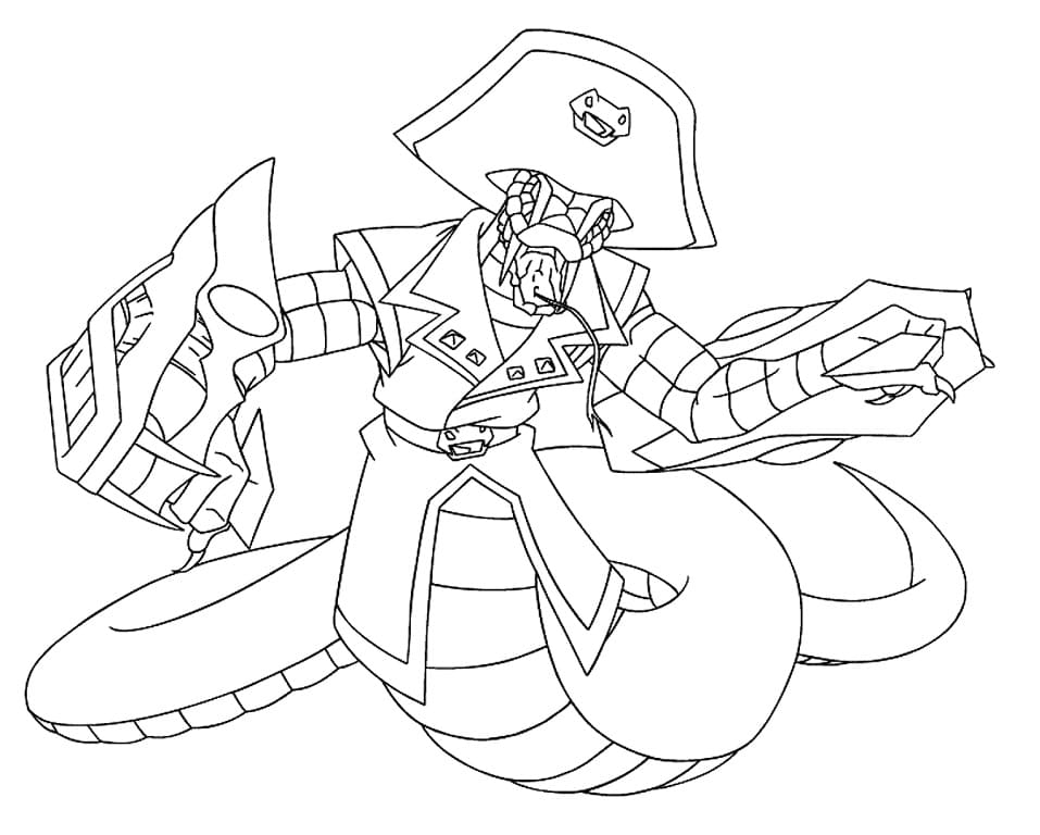 Desenhar Beyblade Orochi para colorir