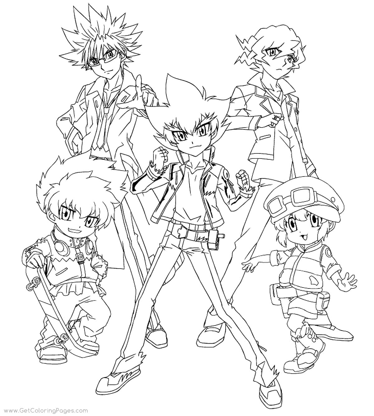 Desenhos de Desenhar Beyblade Shogun Steel para colorir