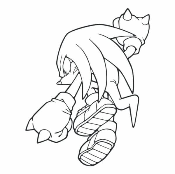 Desenhos de Desenhar Knuckles Ideia Grátis para colorir