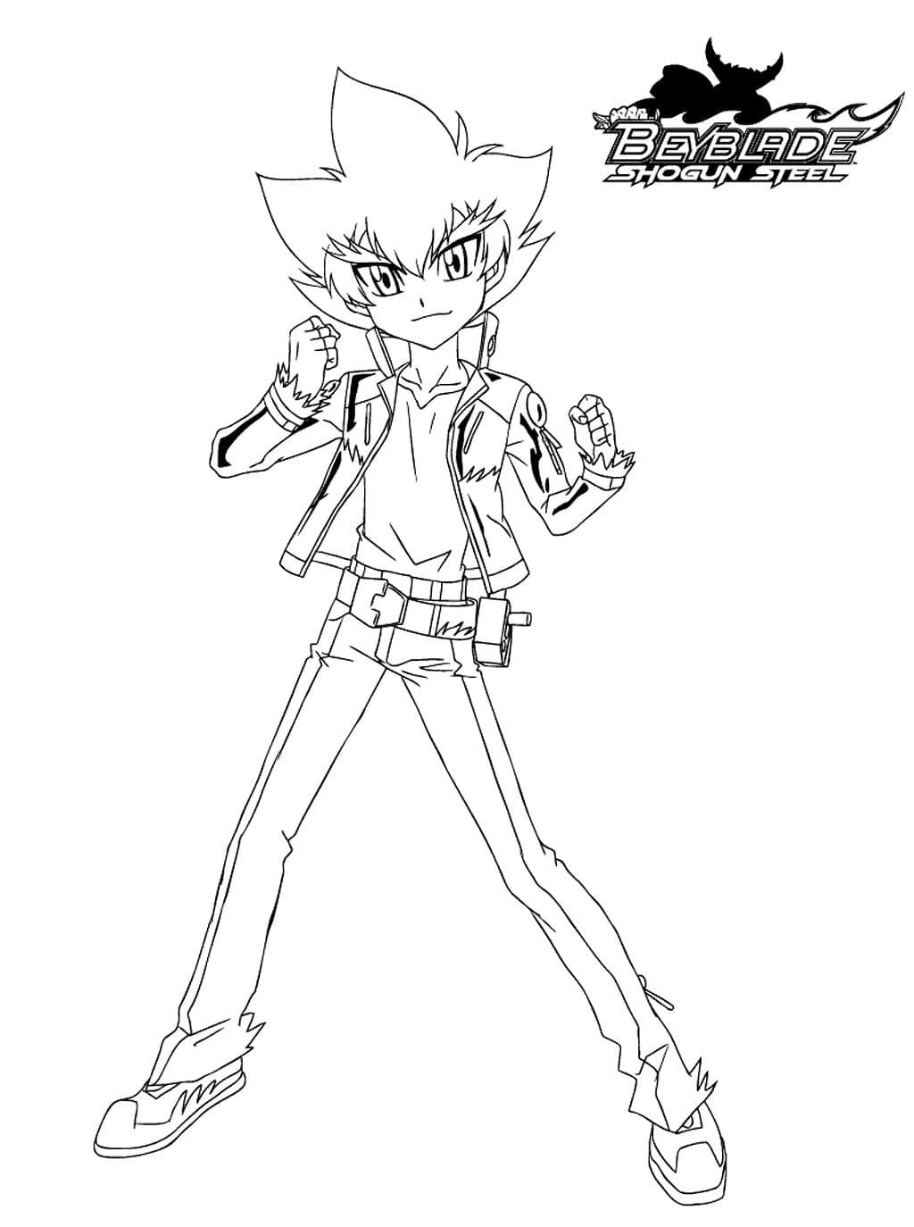 Desenhos de Desenhar Zyro Kurogane Beyblade para colorir