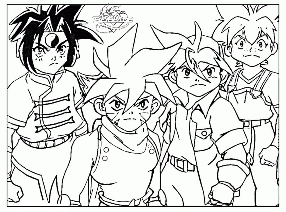 Desenhos de Desenhar personagens de Beyblade para colorir