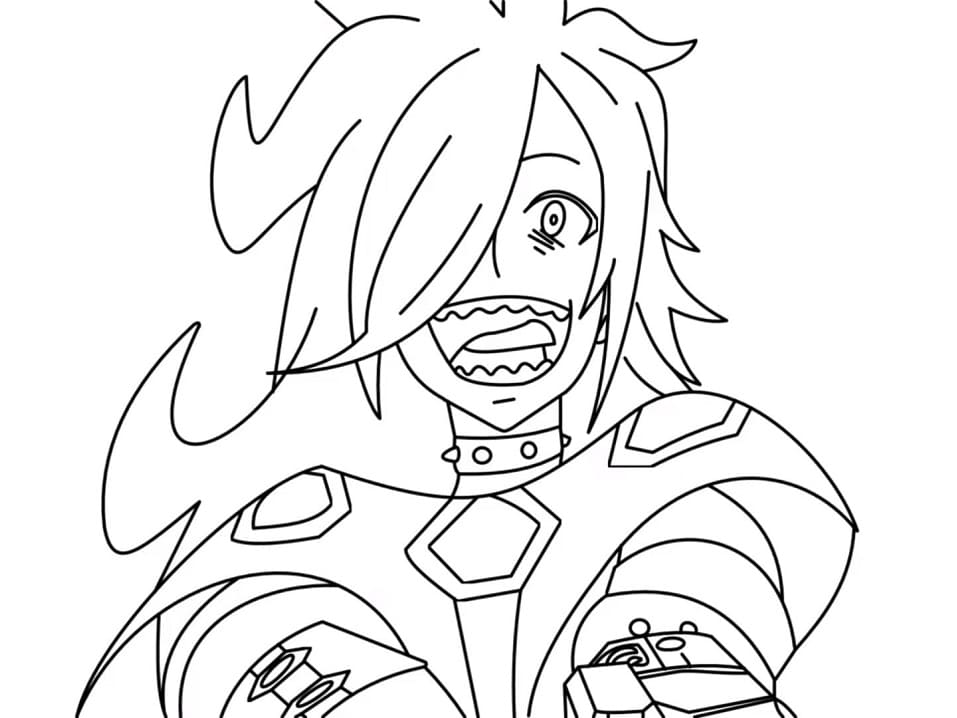 Desenhe Hyde de Beyblade para colorir